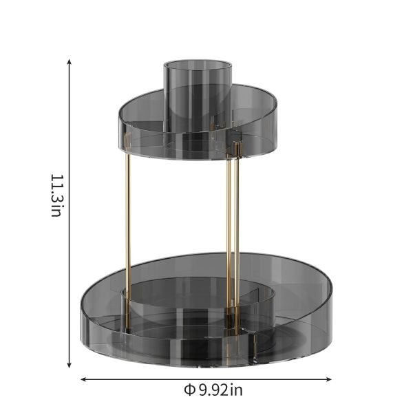 2 Tiers Rotating Makeup organizer