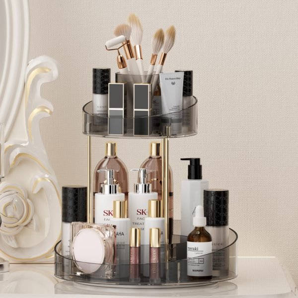2 Tiers Rotating Makeup organizer