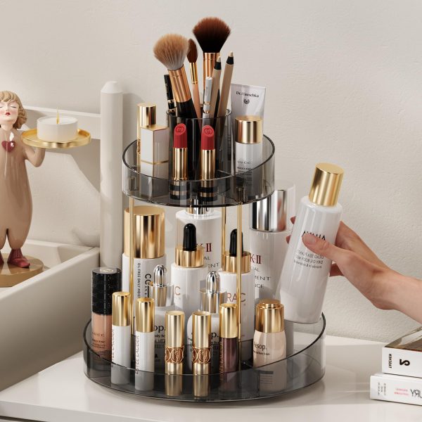 2 Tiers Rotating Makeup organizer